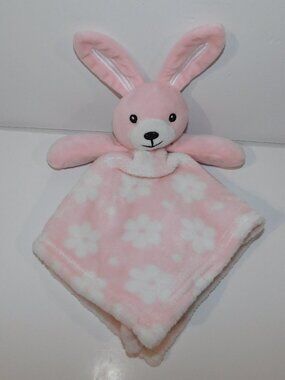Activities Baby Mode Pink White Bunny Rabbit Plush Security Blanket Baby Lovey